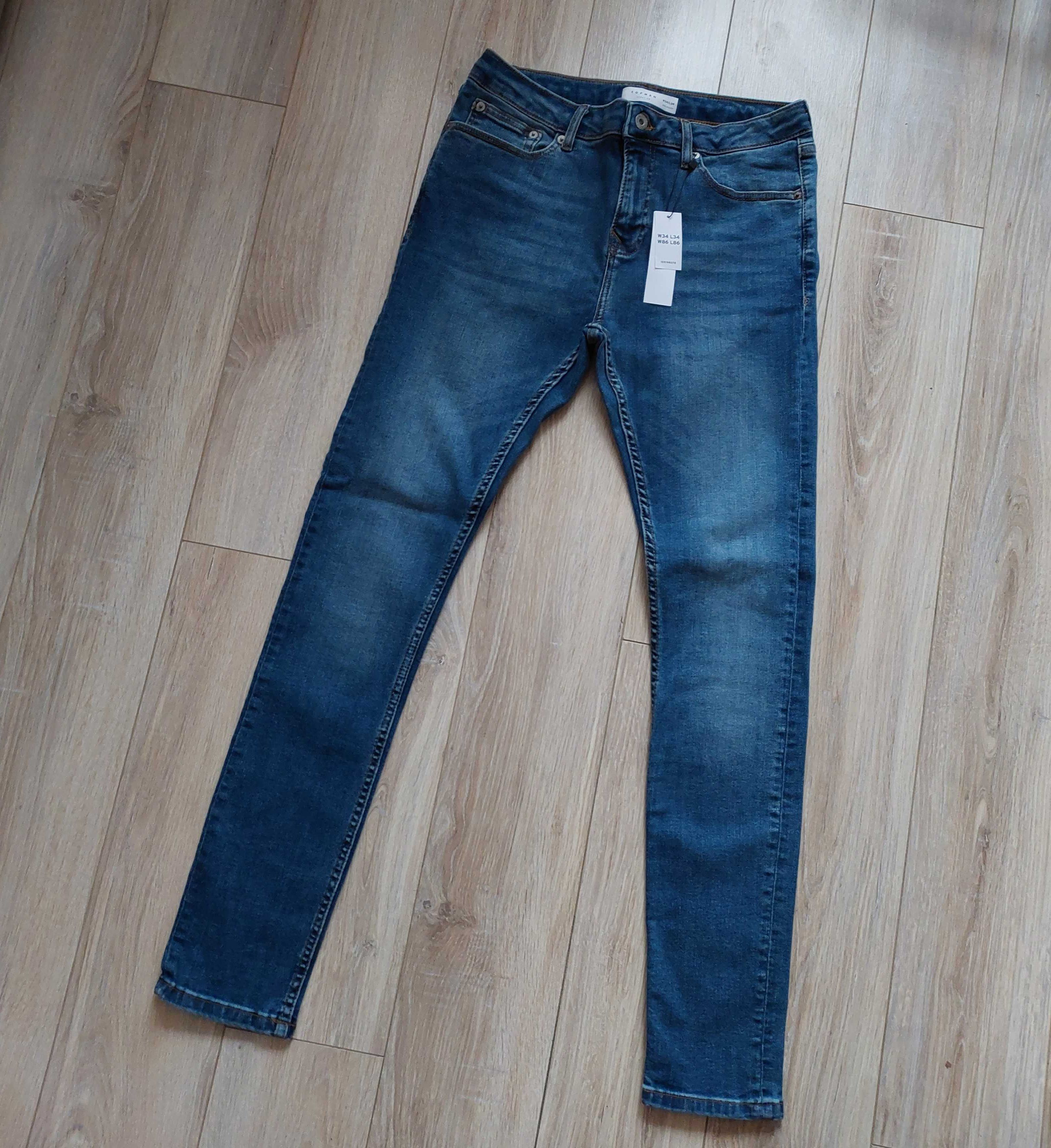 Nowe spodnie jeansowe L34 W34