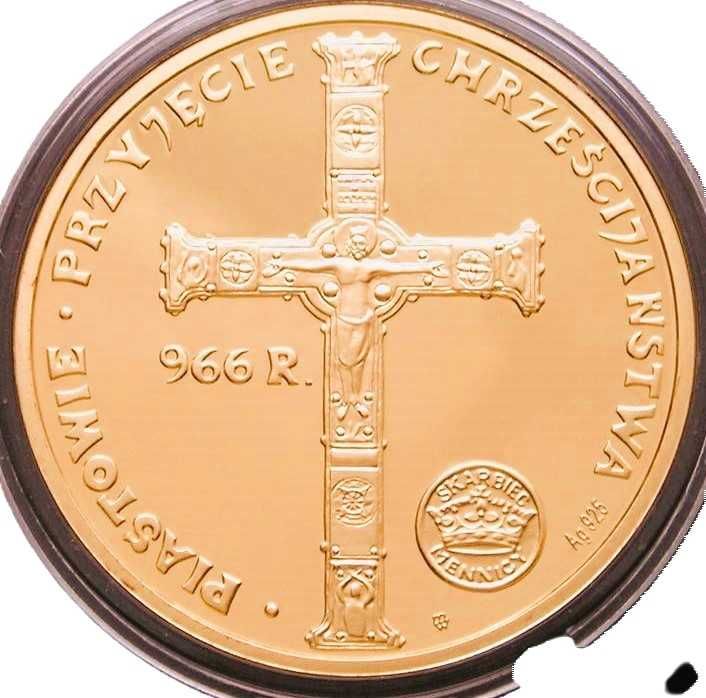 Numizmat Mieszko I 960 - 992 Piastowie AG 925