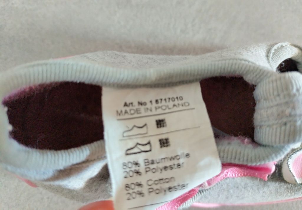 Polskie Obuwie/ Buty/ Pantofle/ Kapcie po domu do żłobka myszki rozmia