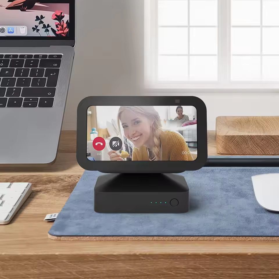 Base de bateria ggmm 10000mah para amazon echo show 5 base portátil de