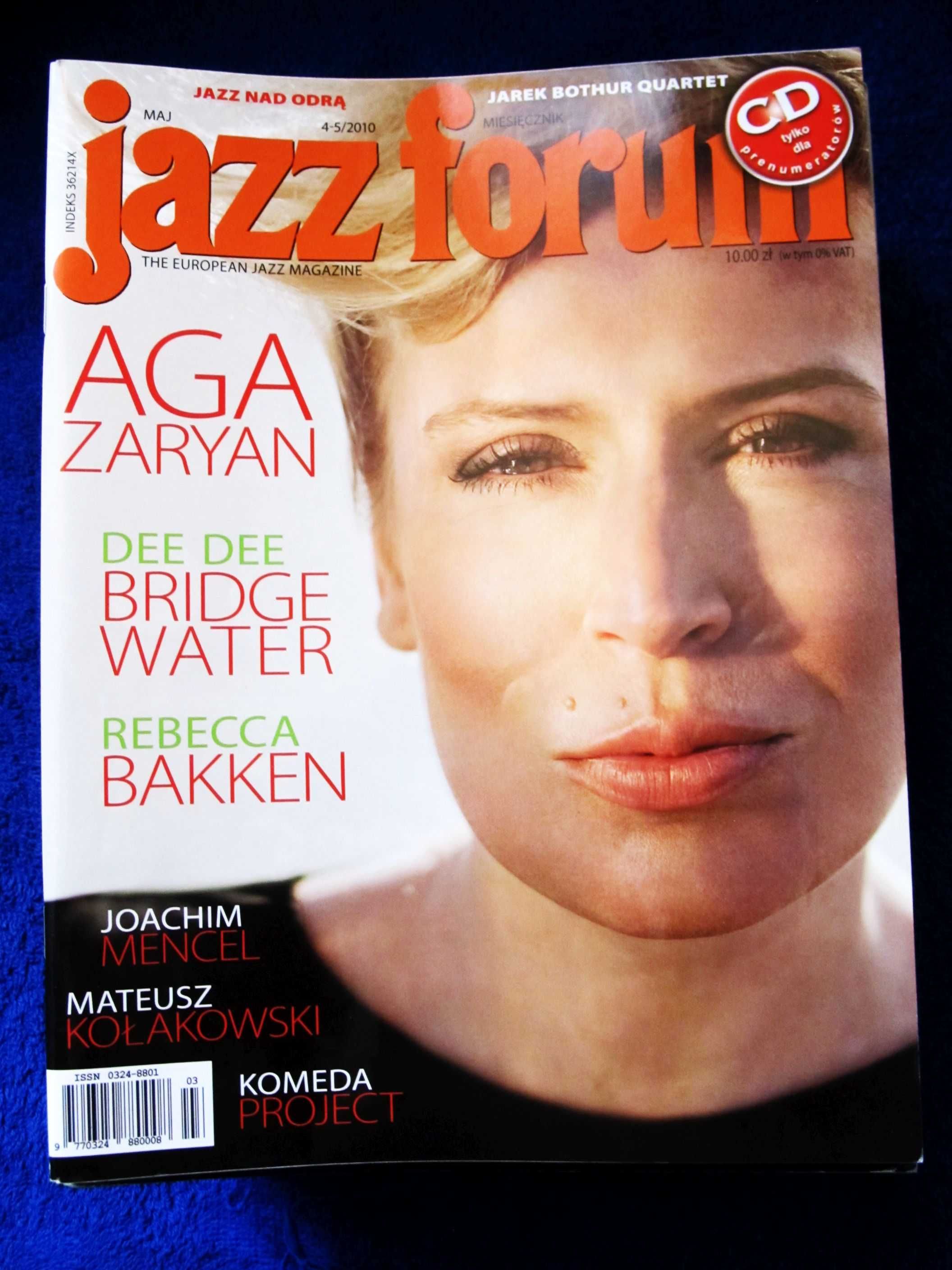 Jazz Forum 4-5/2010 Aga Zaryan,Komeda Project,Kołakowski,Mencel