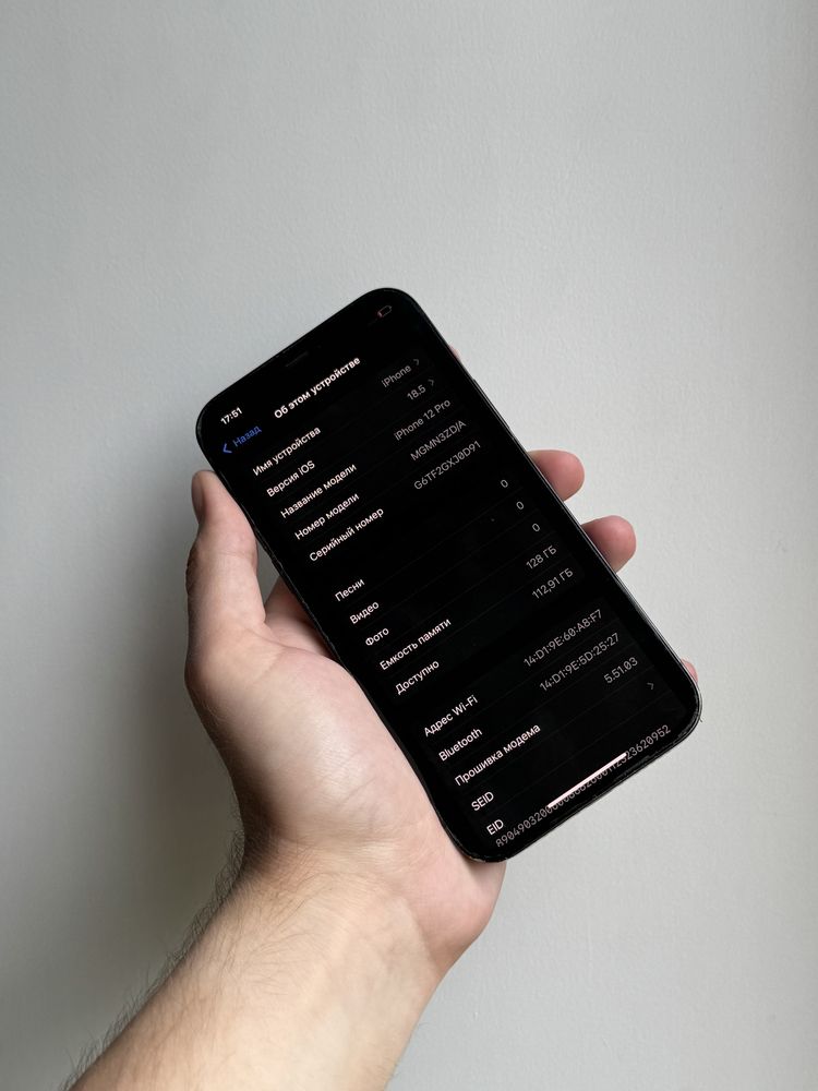 iPhone 12 Pro 128 Gb Pacific Blue Neverlock АКБ 89% отличное состояние