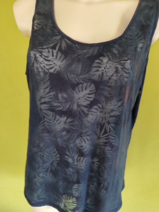 Bluzka granatowa prześwitująca rozmiar 44 Przy zakupie 3szt gratis