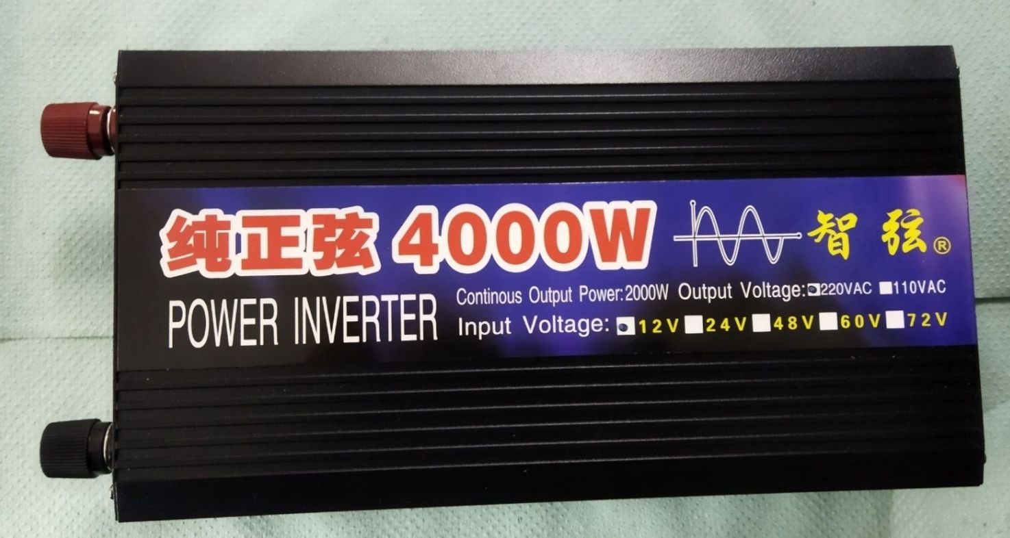 Инвертор-преобразователь 12-220 /4000w чистый синус.