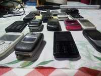 Dezoito telemóveis antigos,para coleção, peças ou sucata