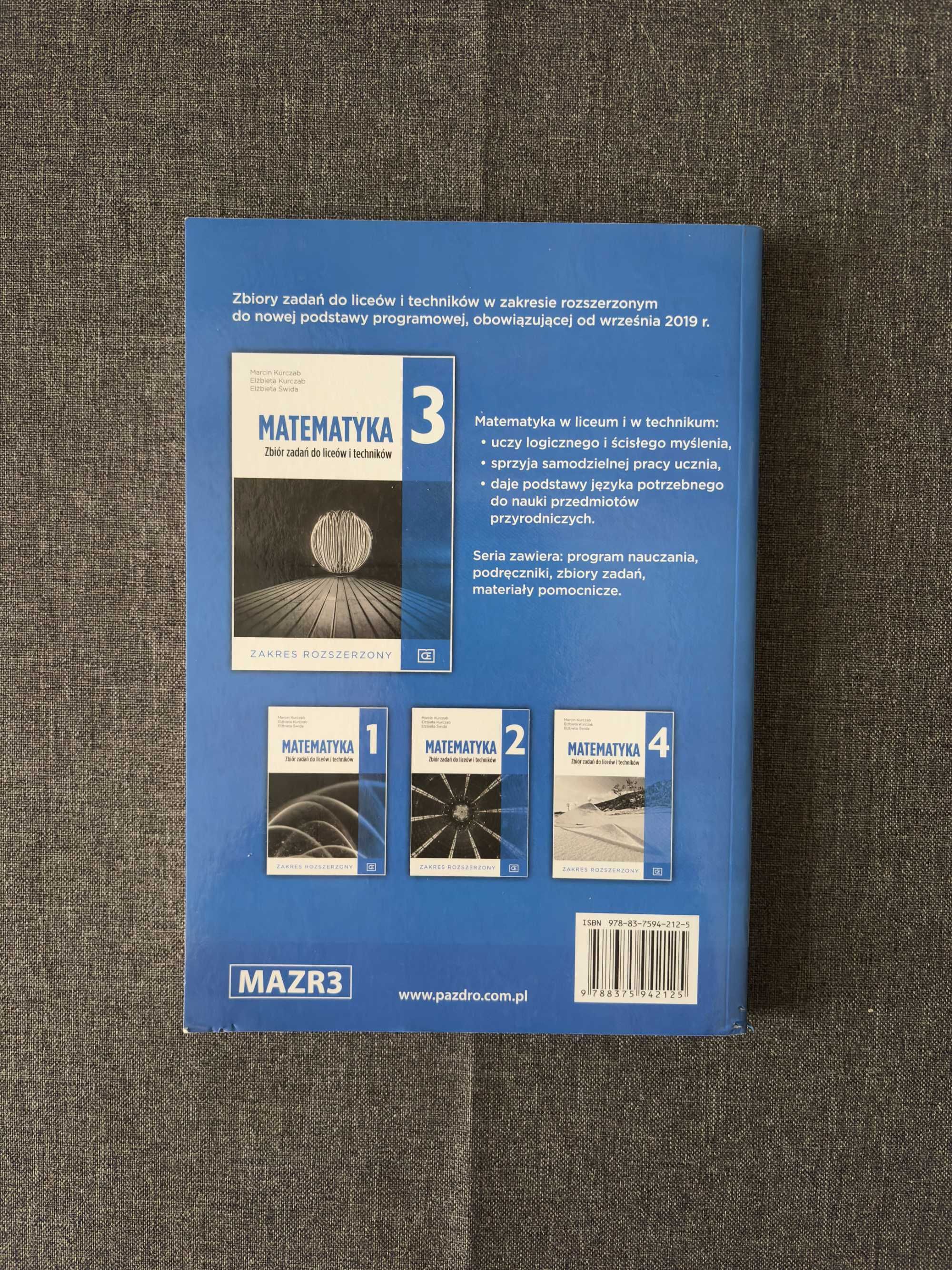 Matematyka 3 - Zakres Rozszerzony - Zbiór zadań do liceów i techników