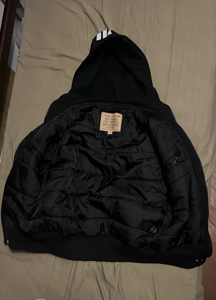Бомбер MA-1 D-TEC Back Print Z (Black) Alpha Industries на блискавці