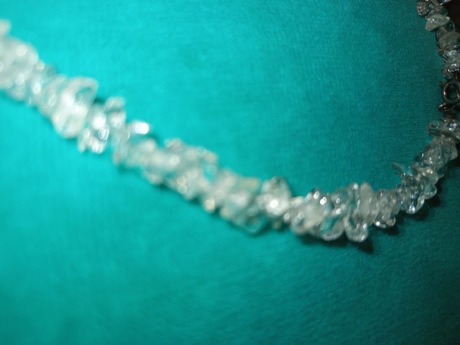 Naszyjnik z przezroczystego materiału - PRL