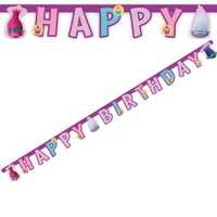 Nowe Banner, girland Trolle - Happy Birthday