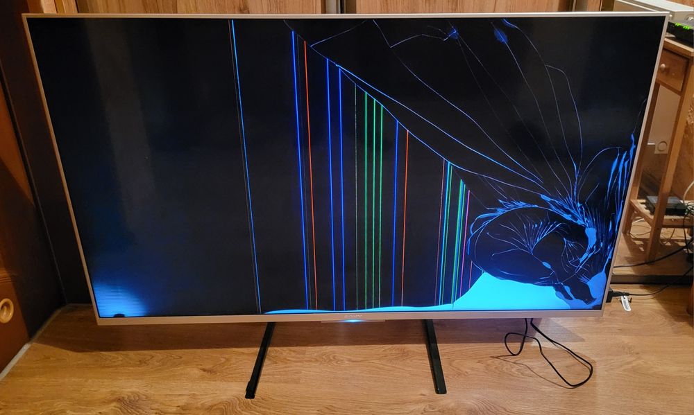 Części z telewizora Sony 50 cali KDL-50W807C –  pilot + zasilacz