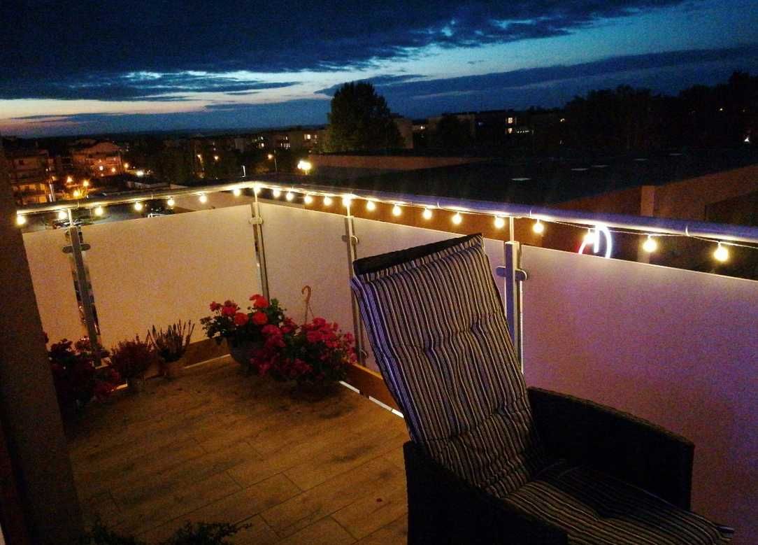 Girlanda Lampki Światełka balkon taras ogród 15m 50szt Wodoodporne