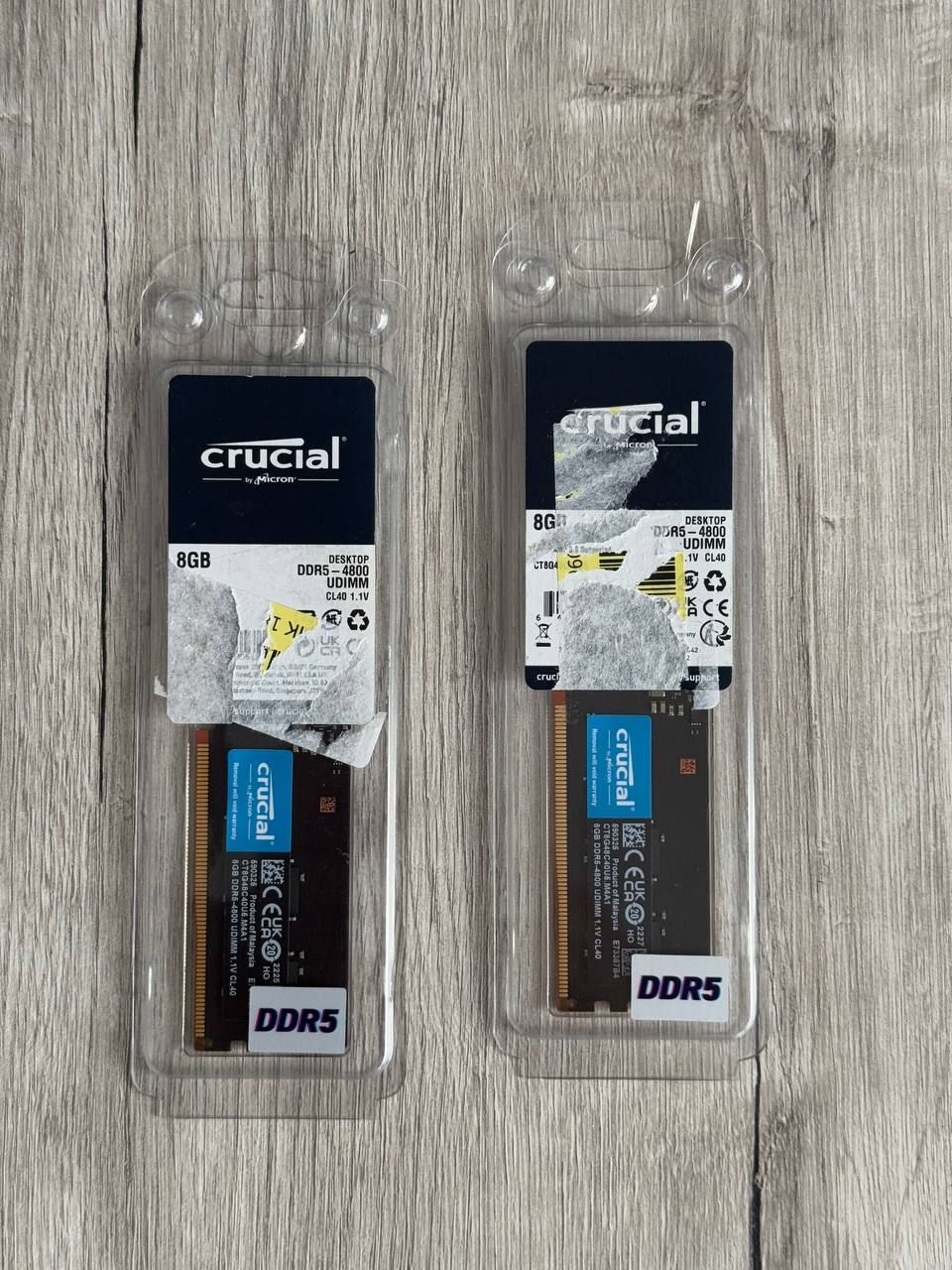 Оперативна памʼять Crucial DDR5 DIMM 8GB 4800 MHz CL40 (CT8G48C40U5)