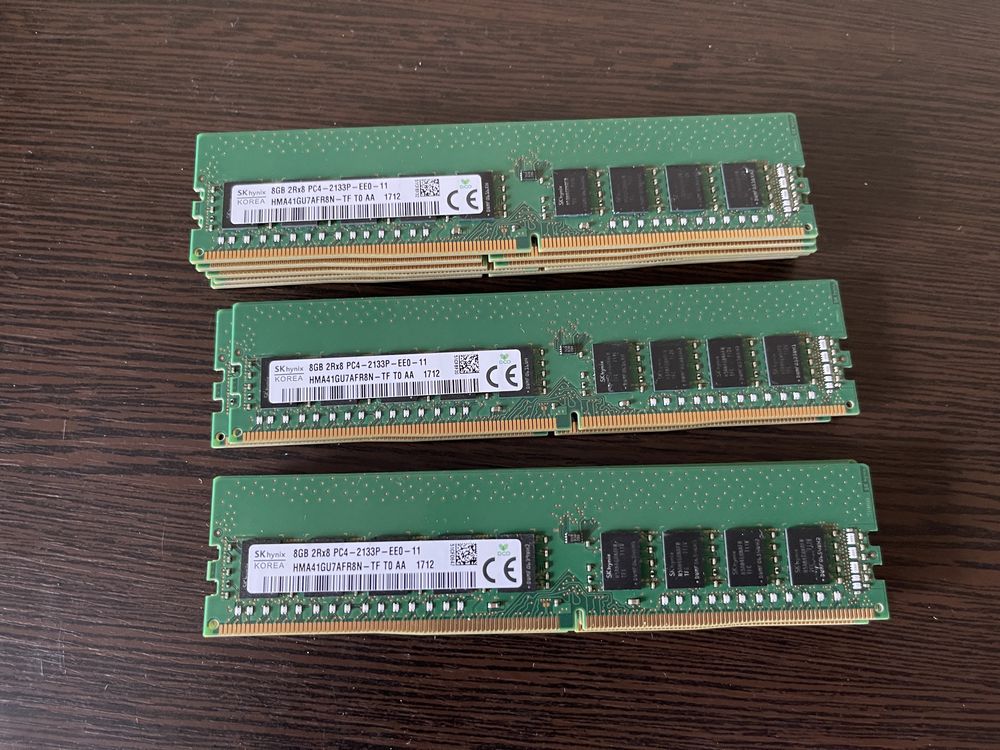Продам DDR4 16gb 2400/2666/3200mhz ECC для комп’ютера (16,32 гб) ecc