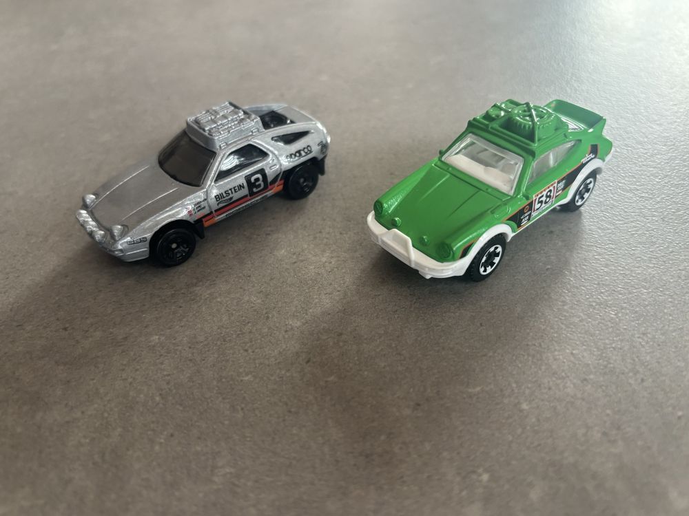 Resoraki Matchbox Hot Wheels 2X Porsche 911 Rally i 928 Safari rajdowe