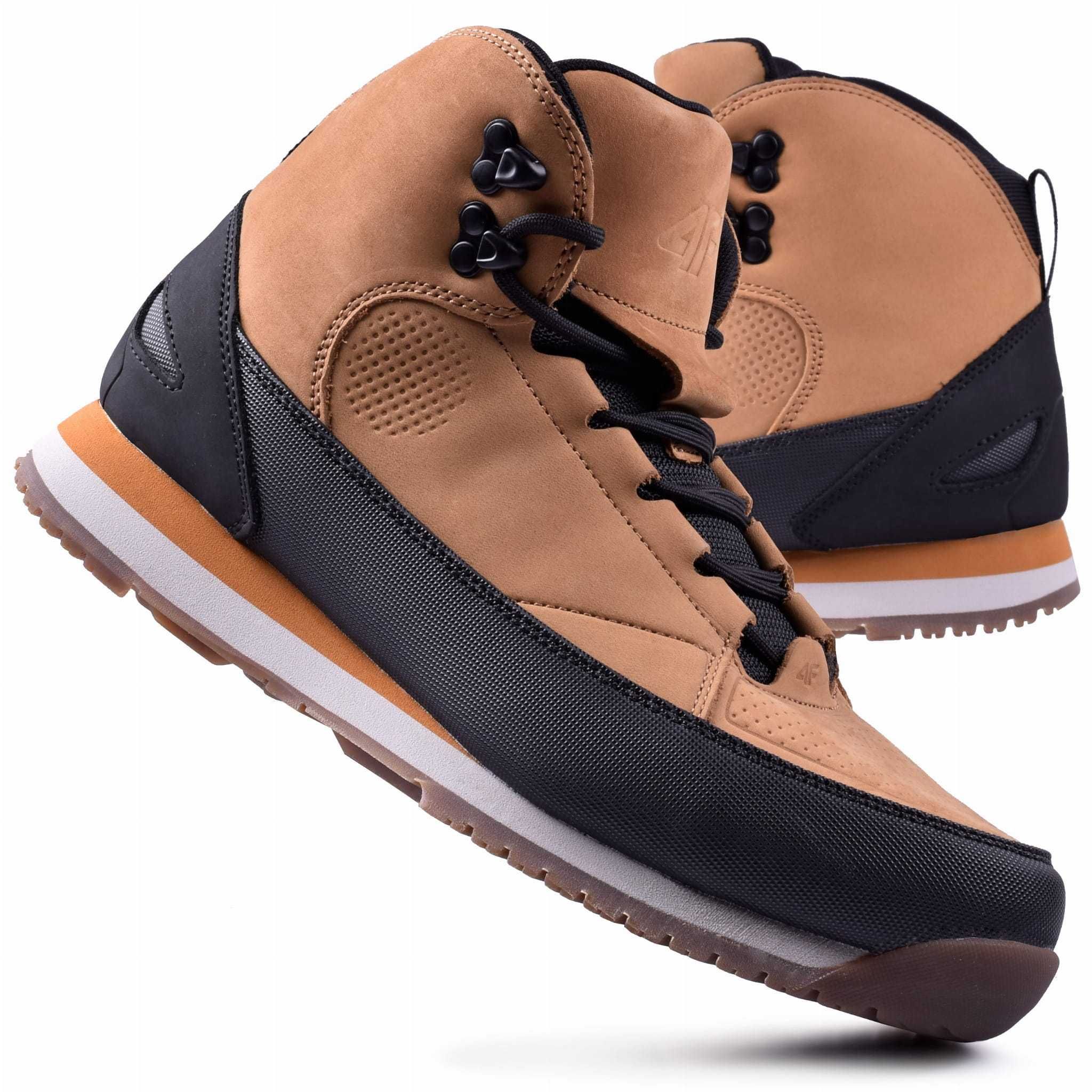 Buty Męskie Zimowe 4F Hiker skórzane FWINM011 82 - 45 [WYSYŁKA 24H]