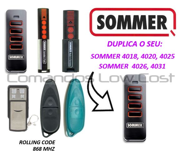 Comando Original SOMMER 4018 PEARL, Novo