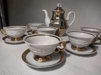 Serwis kawowy porcelana Karolina PRL lata 60