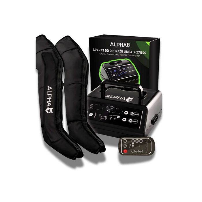 DRENAŻ Limfatyczny URZĄDZENIE Uciskowe Masażer do NÓG Alpha WYPRZEDAŻ