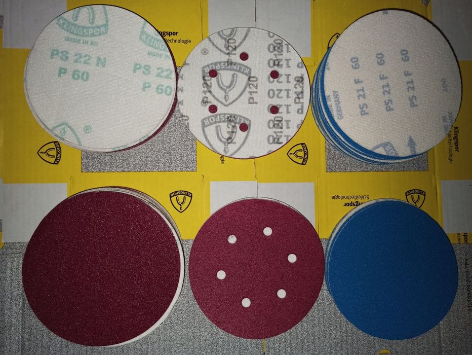 Шлифовальные круги шліфувальні круги Klingspor на липучке 125мм,150мм