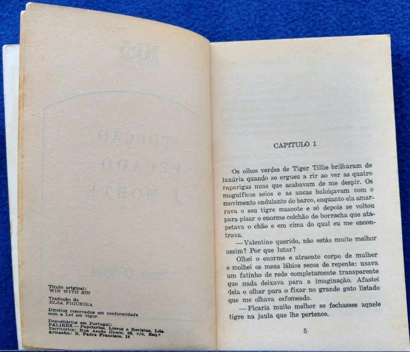 Livro "Sedução, pecado... e morte" Sean O'Shea - Coleção MI5, Nº 4