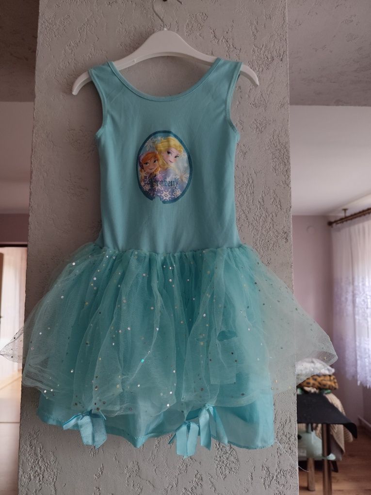 Sukienka na bal karnawałowy Anna i Elsa rozm 110/116. Disney.