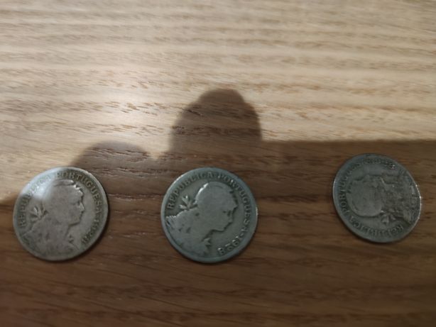 Moedas 50 centavos alpaca 1927,28,29