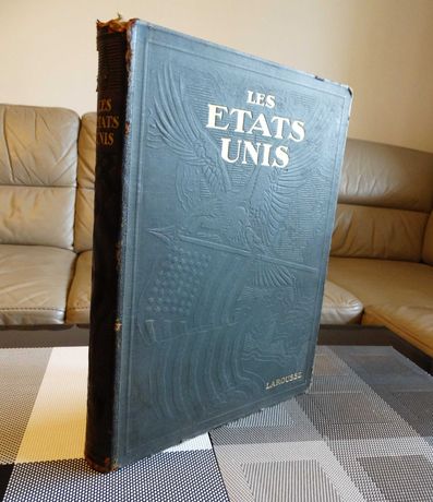 Księga Encyklopedia Larousse 1927r. Okładka z tłoczeniem Unikat Antyk.