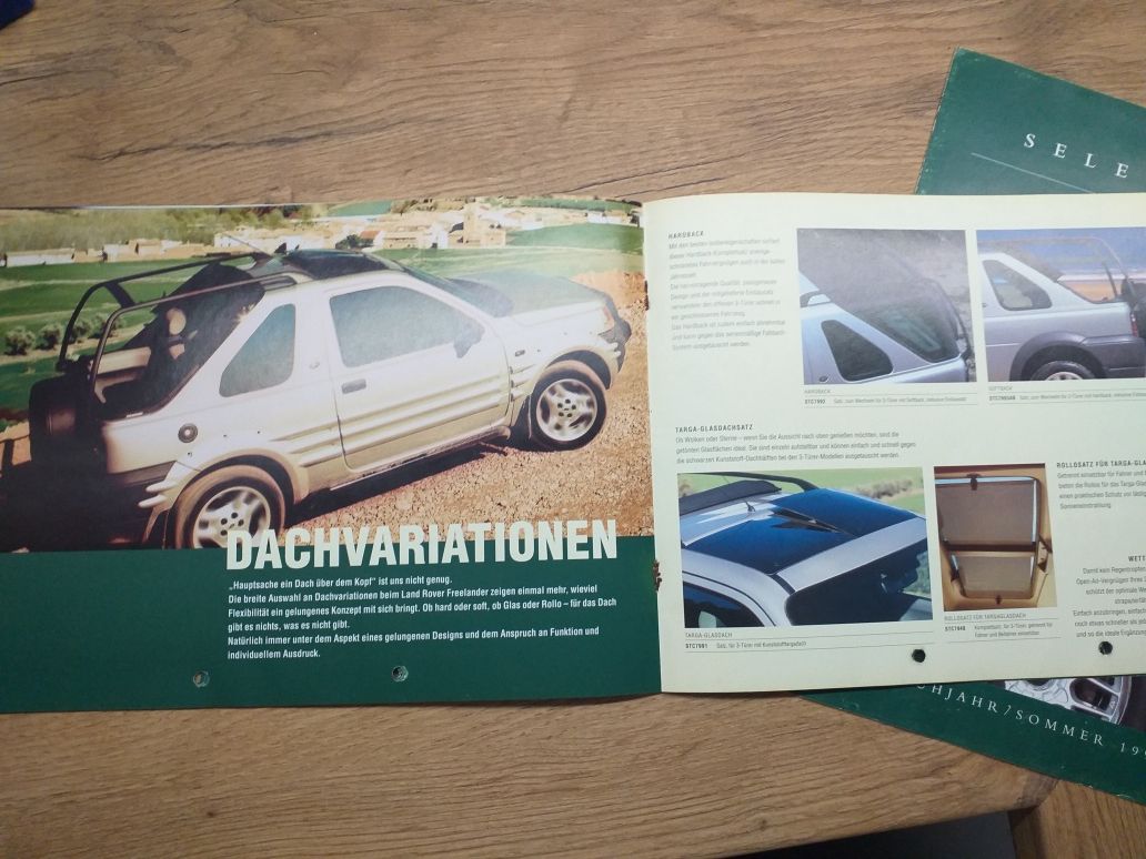 Prospekty, broszury, katalogi dodatków do aut - Land Rover