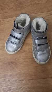 Зимние хайтопы ботинки сапожки кожаные