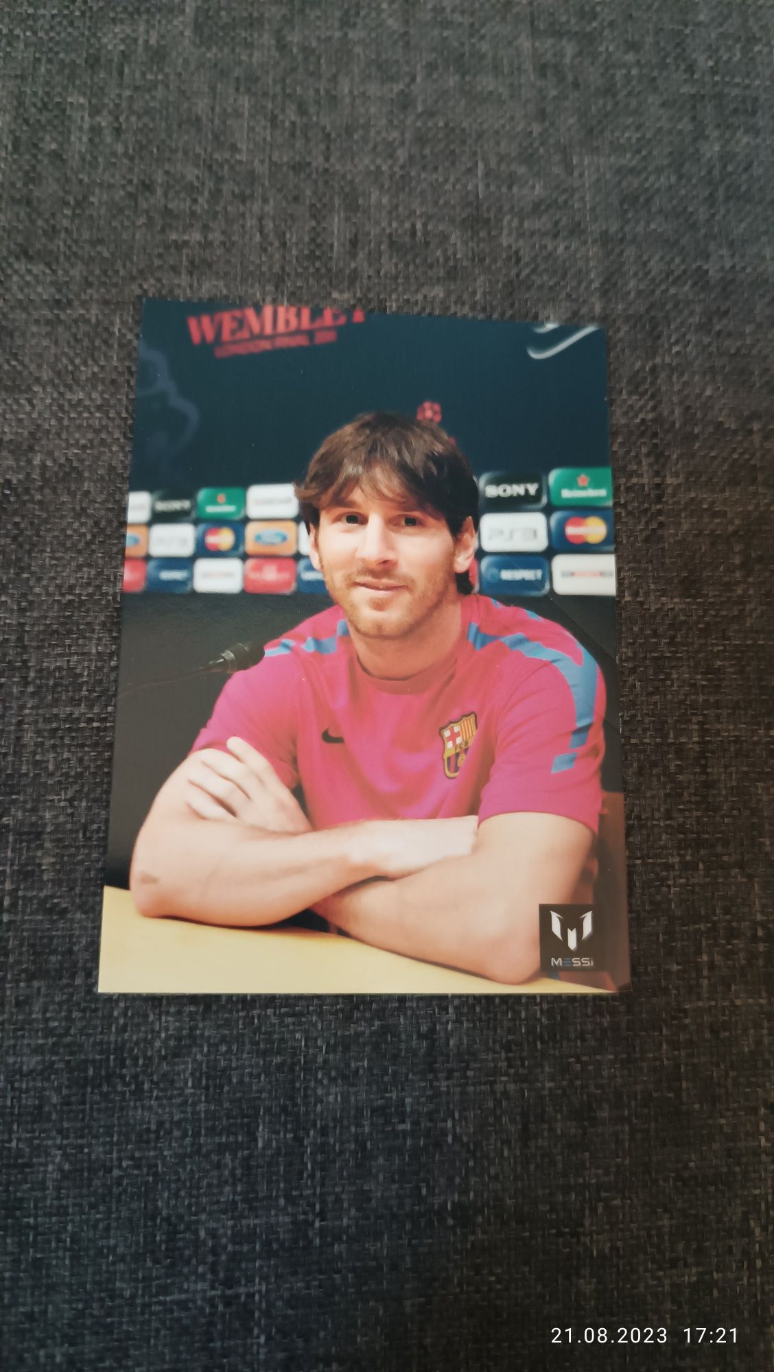 Karta official Messi card collection # 60