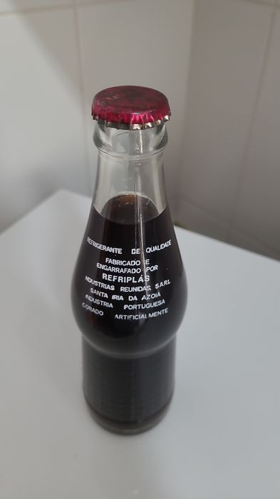 Garrafa antiga pirogravada Canada Dry.