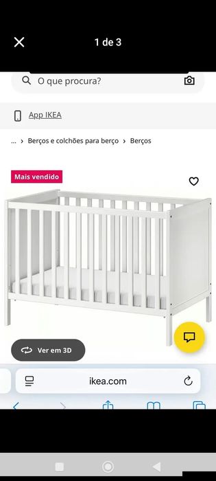 Berço com colchão - como Novo