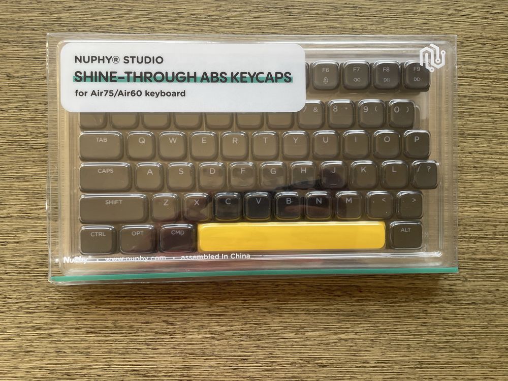 klawiatura Nuphy Air75 v2 + Shine-Through Black keycaps MacOS / Win11