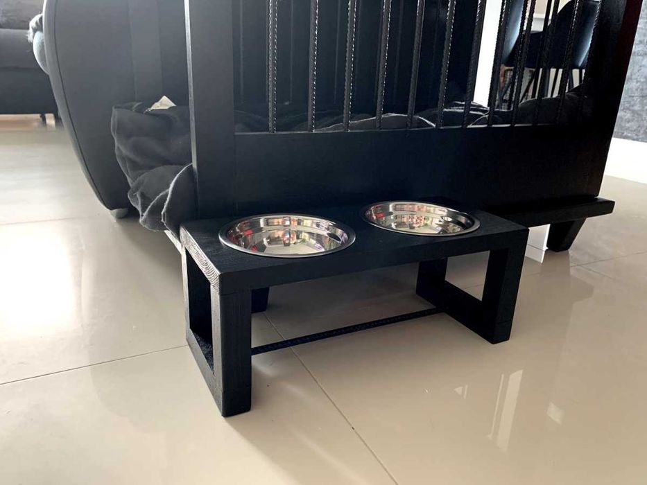 Drewniany bufet na miski dla psa Marvel