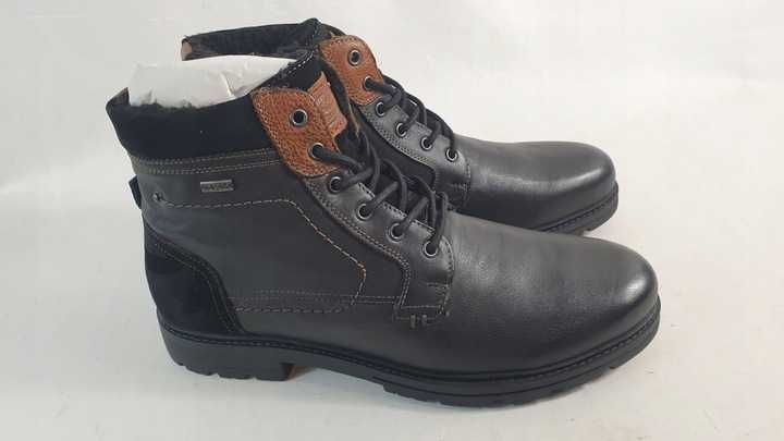 ocieplone trzewiki męskie skóra naturalna 45