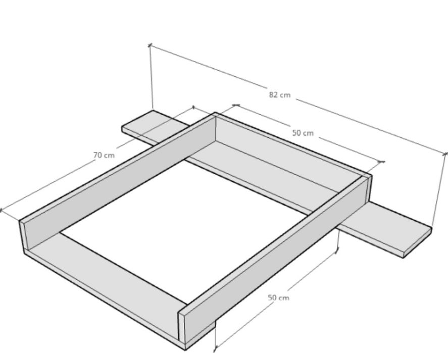Nakładka przewijak na komodę Songesand Ikea z BLENDĄ