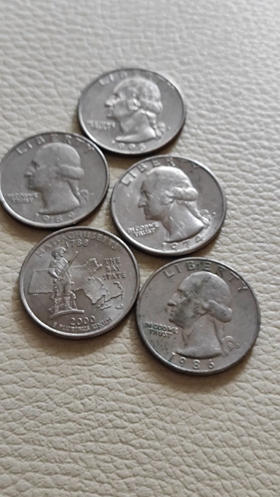 Четвертак quarter dollar монеты США
