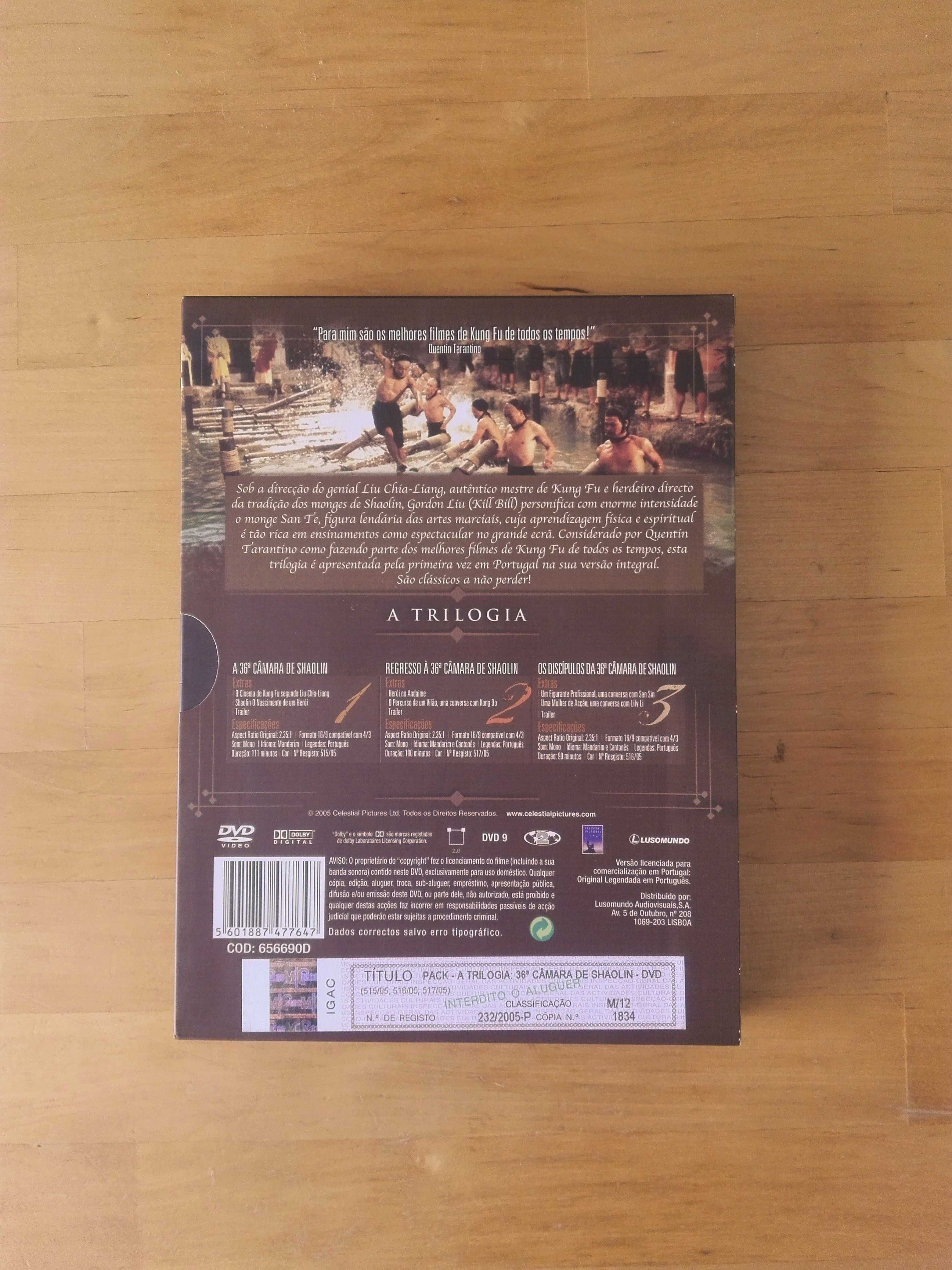 A 36ª Câmara de Shaolin (A Trilogia) DVD