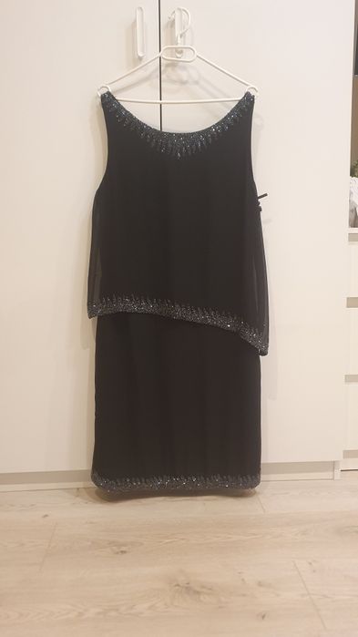 Sukienka Czarna Wieczorowa