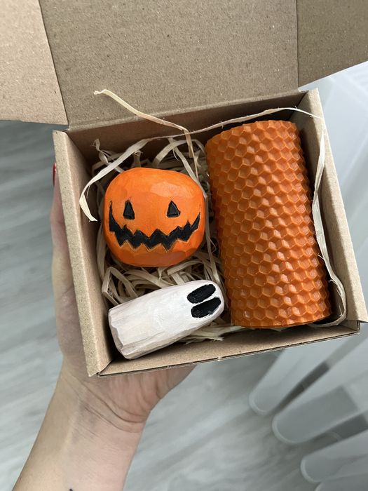 Свічки, декор, подарунковий набір «Геловін»