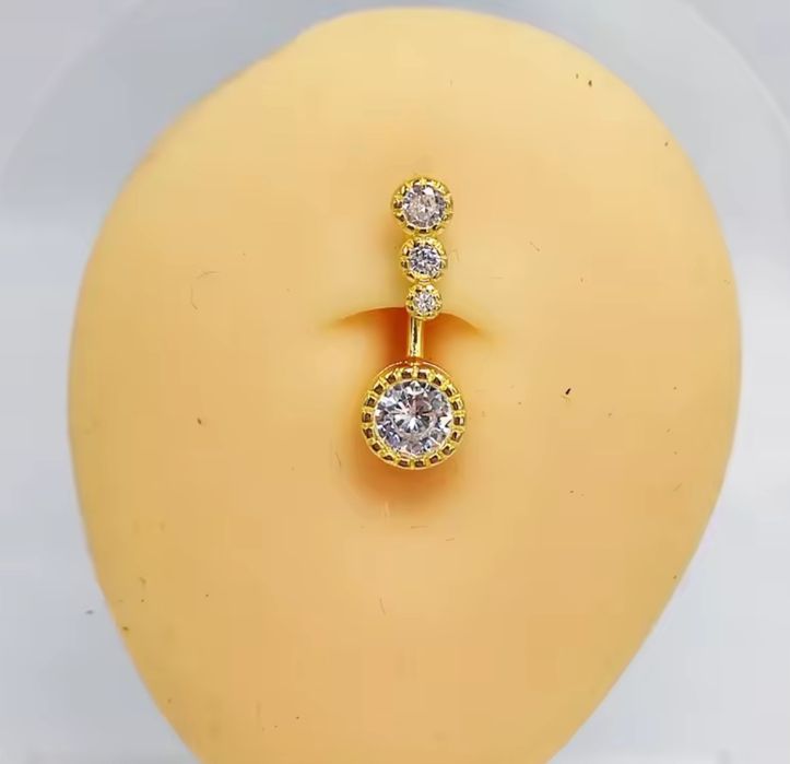 Kolczyk do pępka złoty