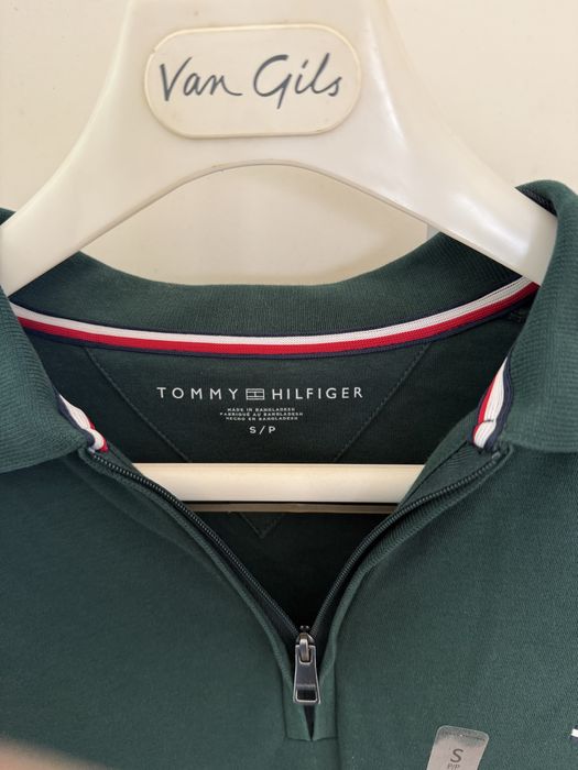 Polo tommy hilfiger Men 1/4 Zip verde