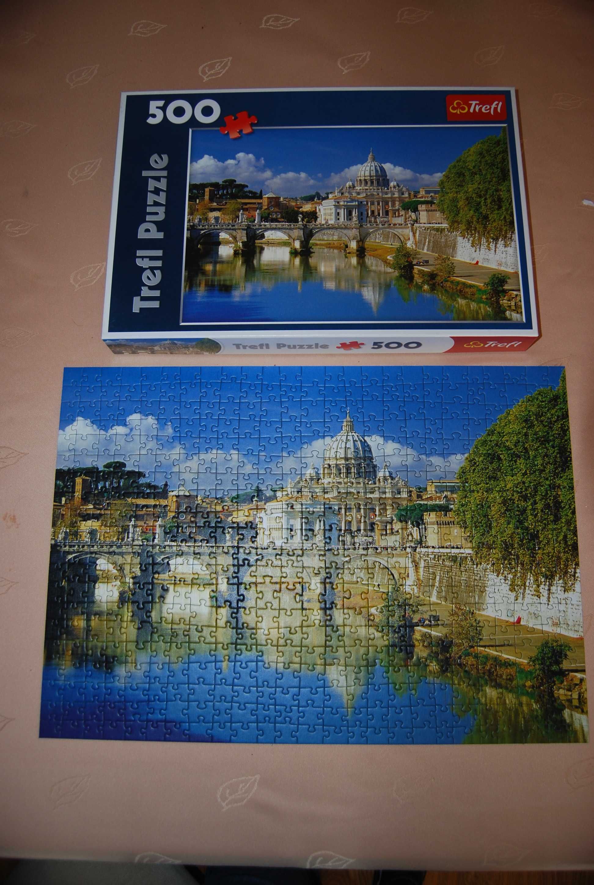 Puzzle Trefl 500 elementów widok Rzym, bazylika w Watykanie