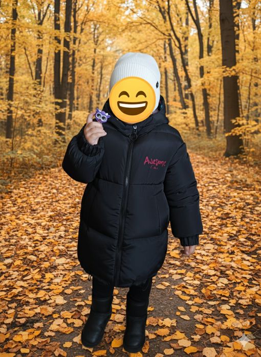 Дитячий пуховик двохсторонній