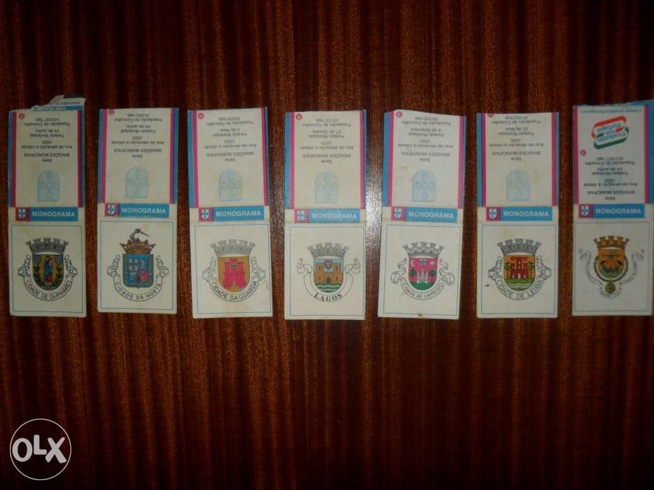 Carteiras de fósforos Monograma "Série Brazões Municipais"
