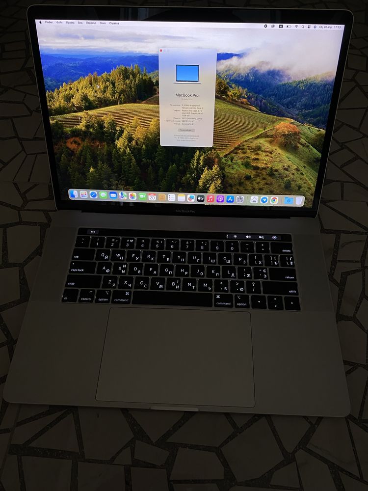 Macbook pro 15 (i9 8x; 16 Gb; 4Gb відео)