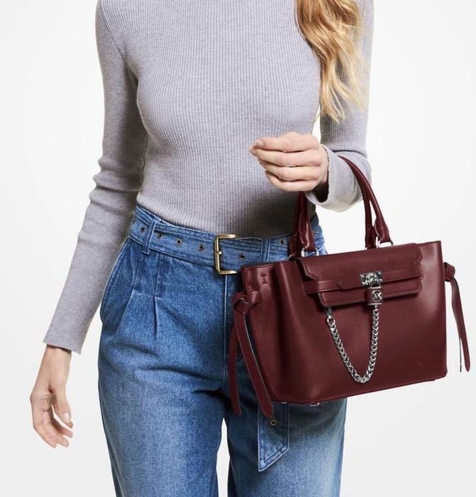 Шкіряна сумка сетчел michael kors