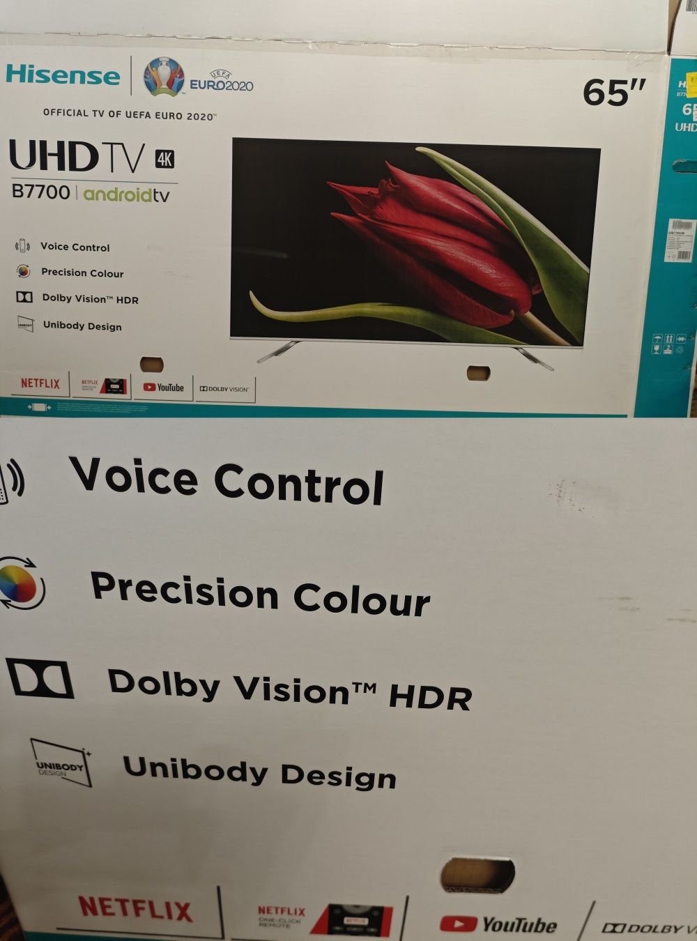 Телевизор UHD 4K/Hisense 65B7700UW/Android TV/Фокстрот/новый