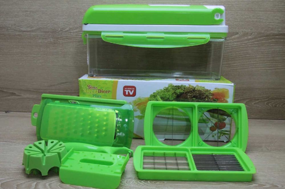Универсальная овощерезка-терка с контэйнером Nicer Dicer Plus