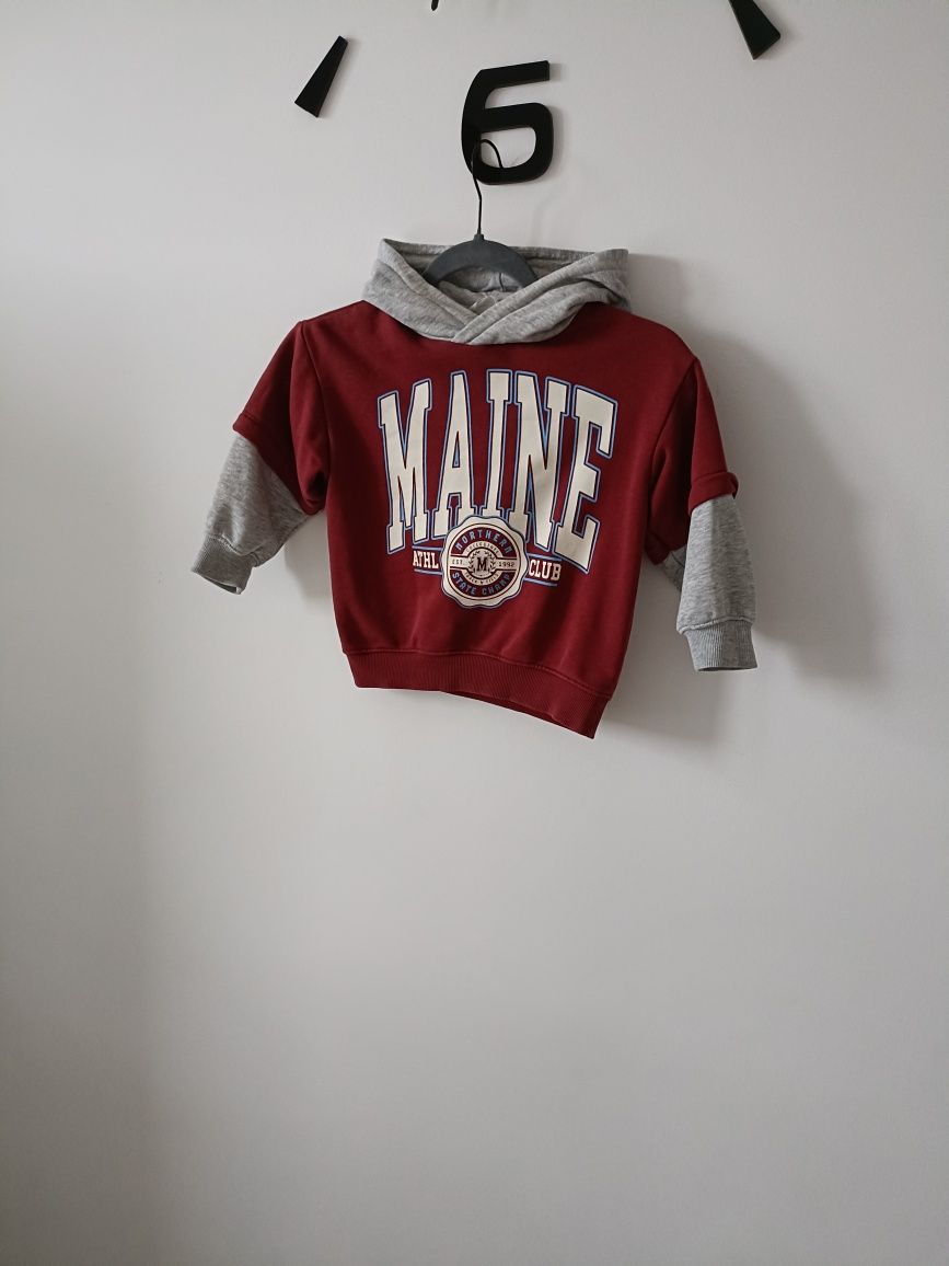 Bluza oversize chłopiec 98/104 H&M z kapturem
